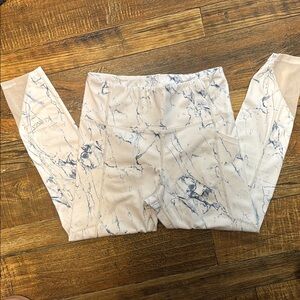 KIAVA White Marble Print Leggings